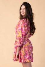 Vestido Corto Kathya Pink - Imagen 3