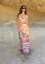 Vestido Largo Butterfly Areca Pink