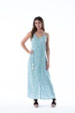 Vestido Largo Carmela Aqua