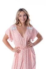 Vestido Largo Juanita Coral - Imagen 3