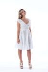 Vestido Corto Lisa White