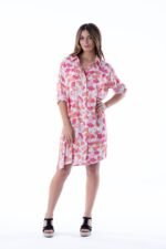 Camisa Midi Sara Red Ginko