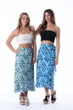 Falda Midi Xisca Aqua - Imagen 2