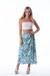 Falda Midi Xisca Aqua