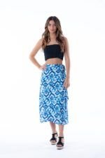 Falda Midi Xisca Blue