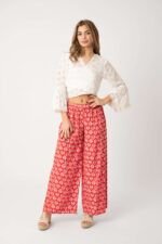 Pantalón Angelina Coral Leaf