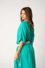 Vestido Corto Athenea Aqua Solid - Imagen 2