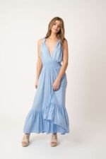 Vestido Largo Daisy Sky Blue