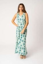 Vestido Largo Fernanda Aqua - Imagen 2