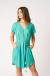 Vestido Corto Fresh Aqua Solid