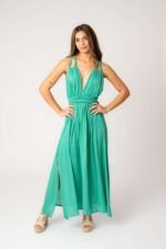 Vestido Largo Indira Aqua