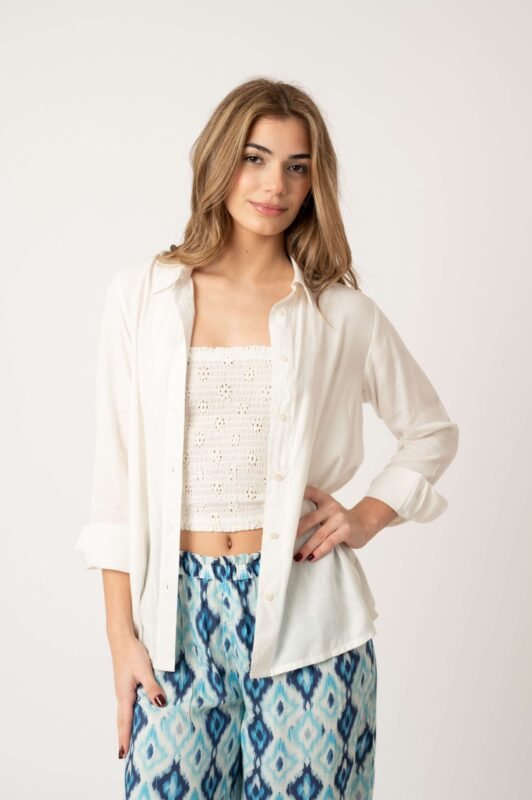 Camisa Corta Ines White
