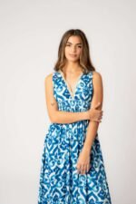 Vestido Largo Jaspreed Blue - Imagen 4