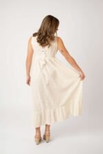 Vestido Largo Jaspreed White - Imagen 2