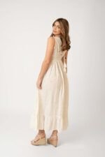 Vestido Largo Jaspreed White - Imagen 3