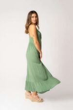 Vestido Largo Mica Green - Imagen 2