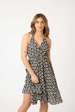 Vestido Corto Mikonos Black Solid