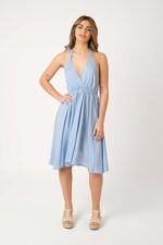 Vestido Corto Mikonos Sky Blue