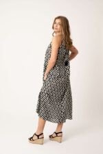 Vestido Largo Pilar Black Rombos - Imagen 2