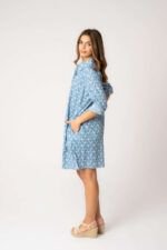 Camisa Midi Sara Blue - Imagen 2