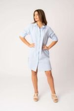 Camisa Midi Sara Blue Stripe - Imagen 2
