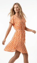 Vestido Corto Oasis Teja