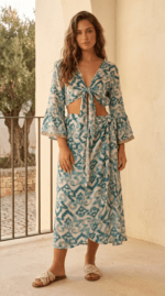 Falda Midi Xisca Aqua