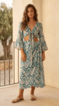 Falda Midi Xisca Aqua