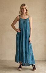 Vestido Largo África Indigo