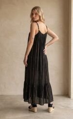 Vestido Largo África Black/Golden - Imagen 2