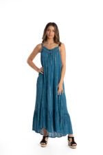 Vestido Largo África Indigo - Imagen 3