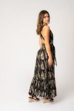 Vestido Largo Daisy Black Lurex - Imagen 2