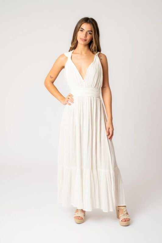 Vestido Largo Daisy White