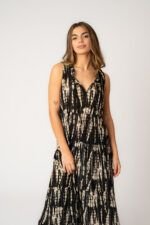 Vestido Largo Fernanda Black Lurex - Imagen 3