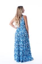 Vestido Largo Fernanda Blue Lurex - Imagen 2