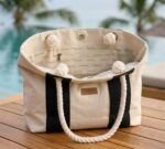 Bolso Bicolor Formentera Natural Black - Imagen 2