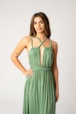 Vestido Largo Indira Green - Imagen 4