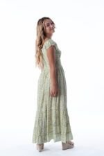 Vestido Largo June Green Dot - Imagen 2