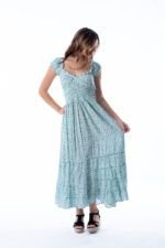 Vestido Largo June Blue Dot - Imagen 3