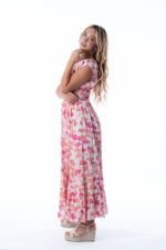 Vestido Largo June Red Ginko - Imagen 3