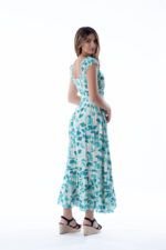 Vestido Largo June Aqua Ginko - Imagen 2