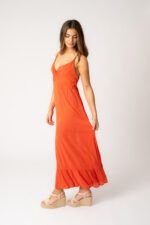 Vestido Largo Mica Teja - Imagen 2