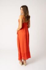 Vestido Largo Mica Teja - Imagen 4