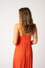 Vestido Largo Mica Teja - Imagen 3