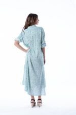 Camisa Larga Paula Aqua Dot - Imagen 2