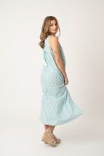 Vestido Largo Pilar Blue Rombos - Imagen 3