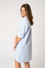 Camisa Midi Sara Blue Stripe - Imagen 3