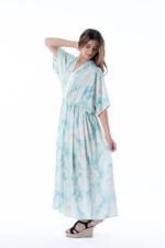 Vestido Largo Simona Aqua - Imagen 3