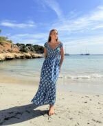 Vestido Largo June Blue Patitas - Imagen 2