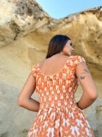 Vestido Largo June Teja - Imagen 3